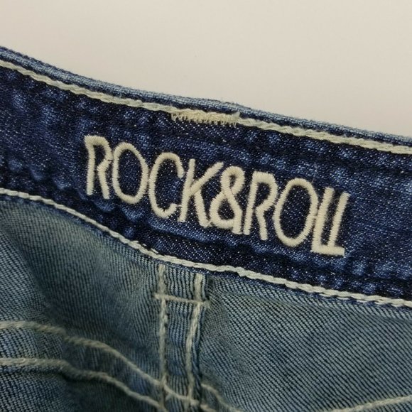 Rock & Roll Womens Blue Boyfriend Jeans Size 31X30 - Picture 5 of 10